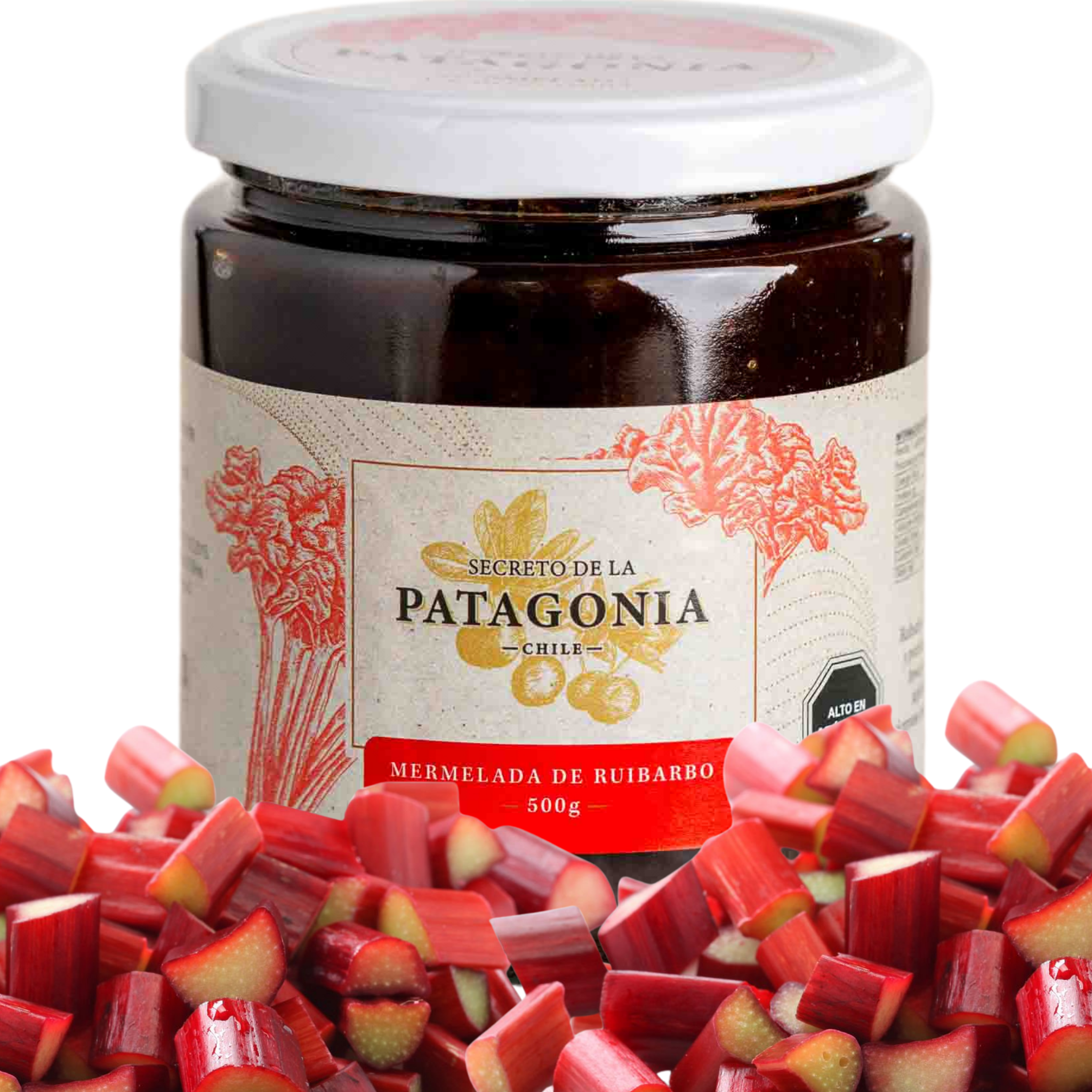 Mermelada Artesanal de Ruibarbo – Frasco 500 g