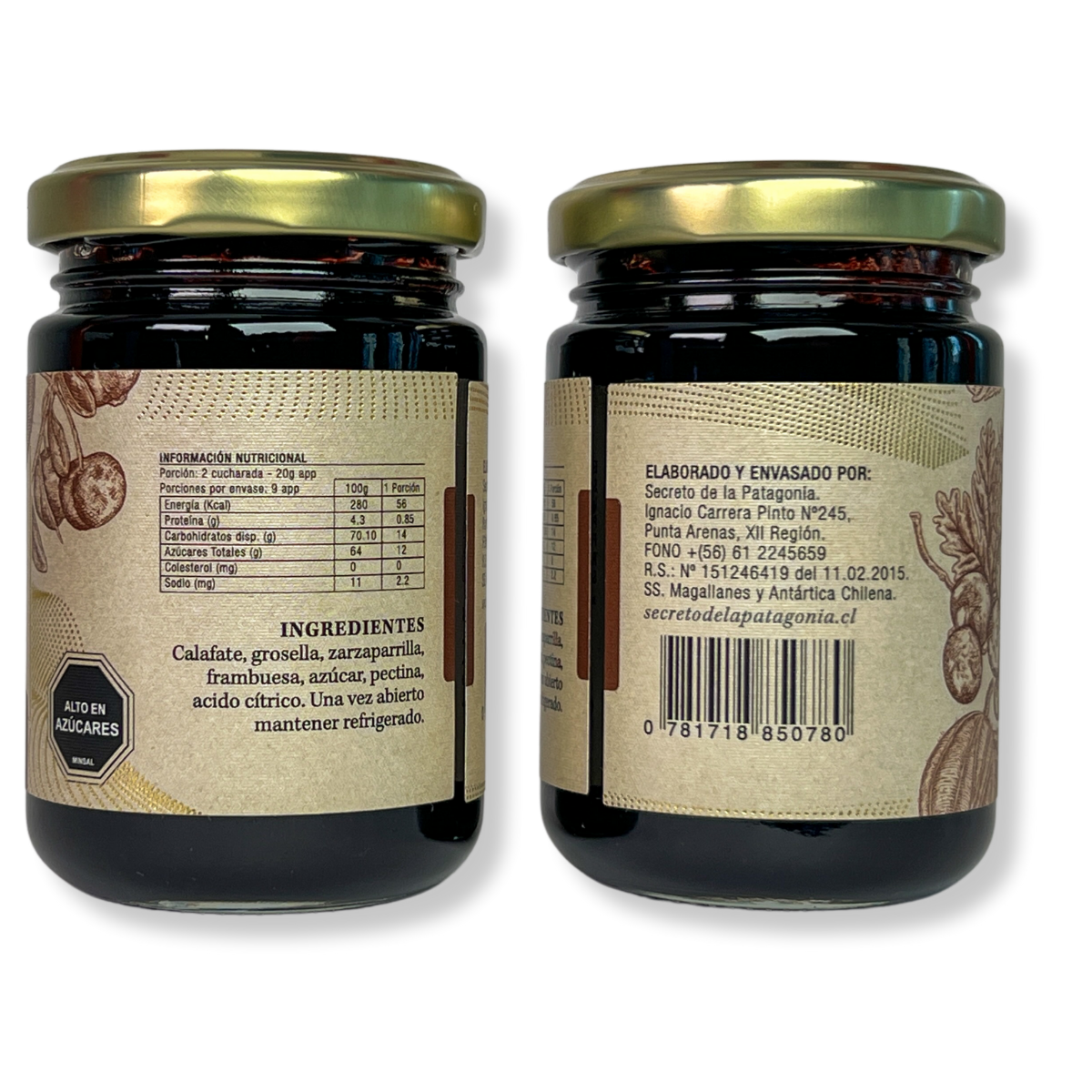 Mermelada Artesanal Frutos de la Patagonia – Frasco 180 g