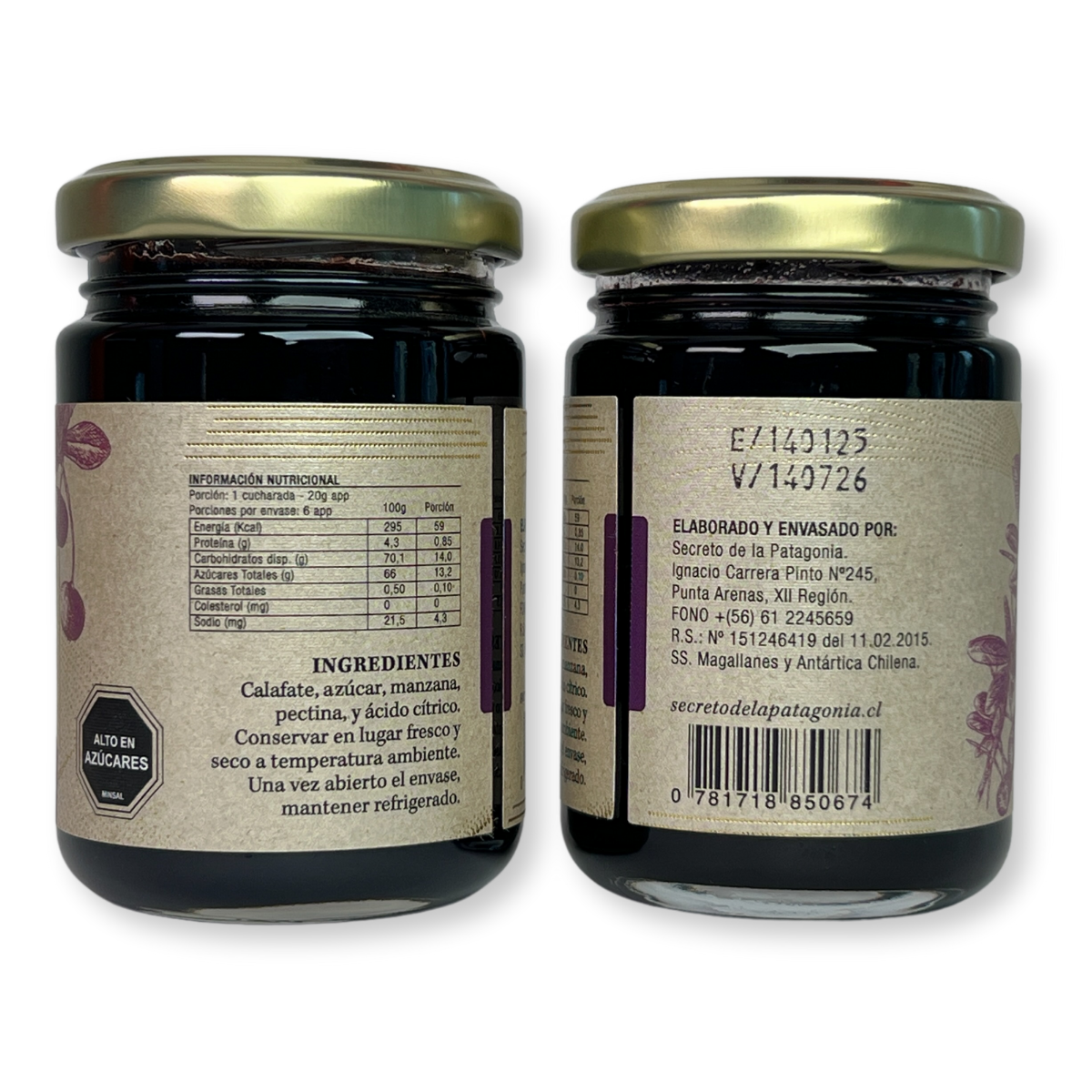 Mermelada Artesanal de Calafate – Frasco 180 g