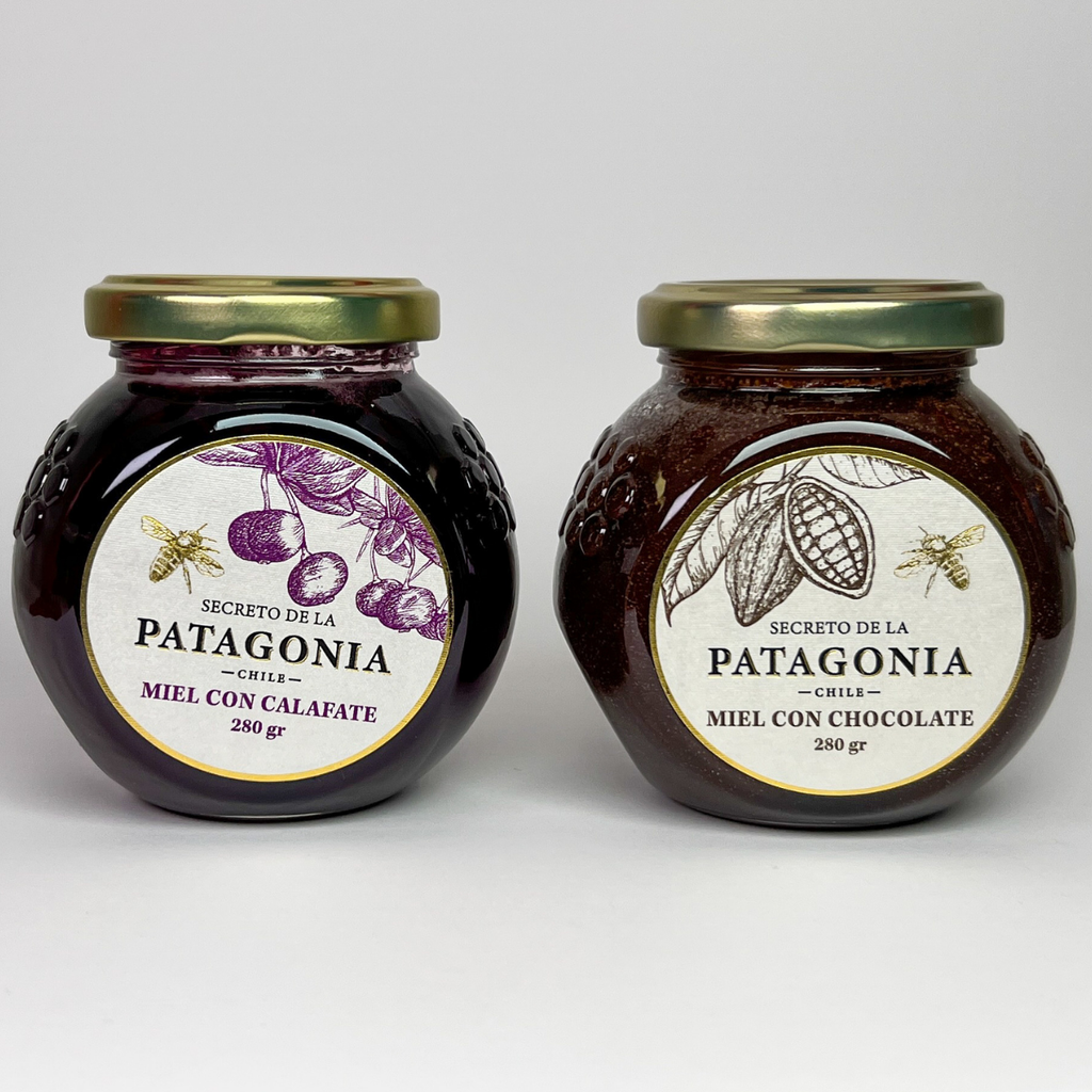 Set Gourmet Miel con Calafate y Chocolate – 2 Frascos 280 g