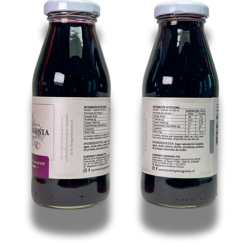 Jugo Artesanal de Calafate – Botella 250 cc