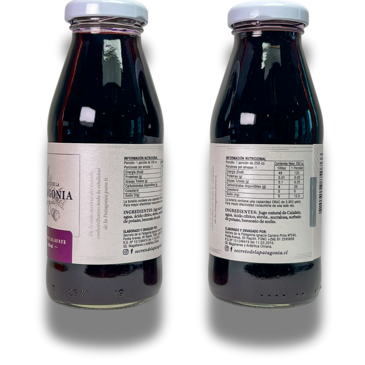 Jugo Artesanal de Calafate – Botella 250 cc
