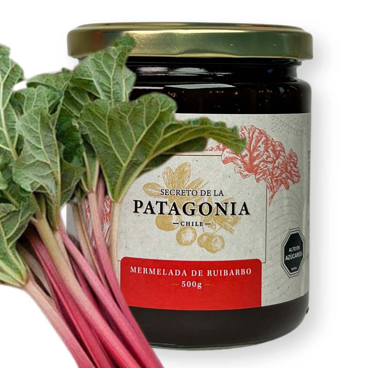 Mermelada Artesanal de Ruibarbo – Frasco 500 g