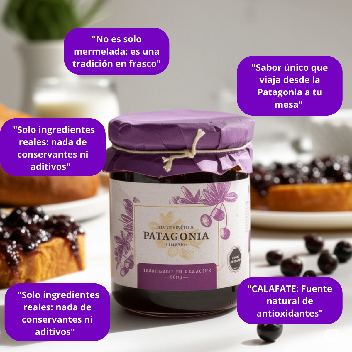 Mermelada Artesanal de Calafate – Frasco 500 g