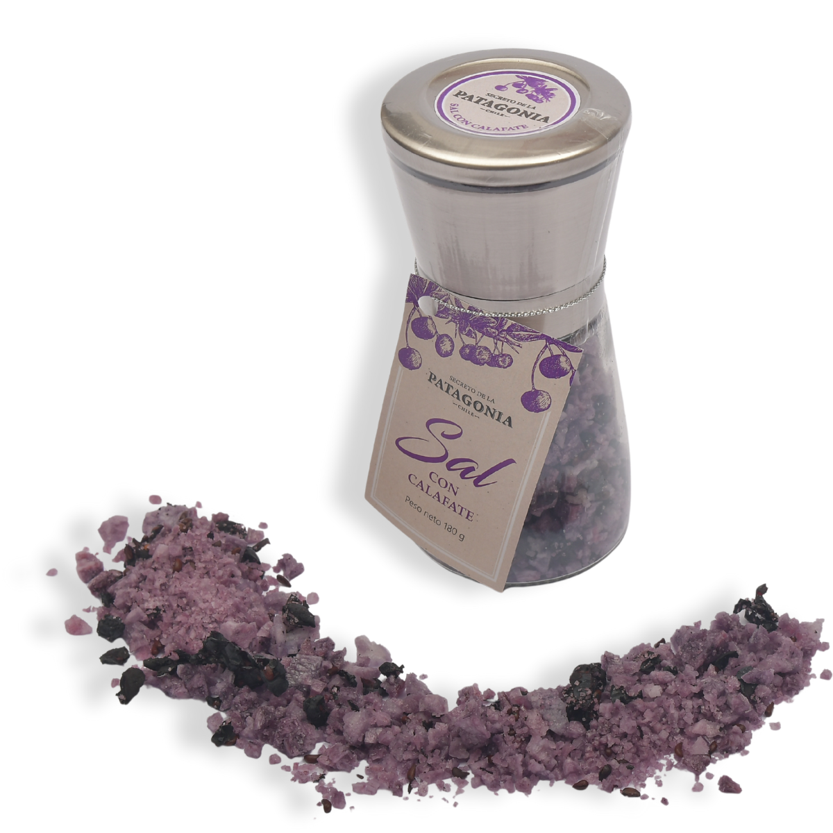Sal de Mar con Calafate – Molinillo de Acero Inoxidable 180 g