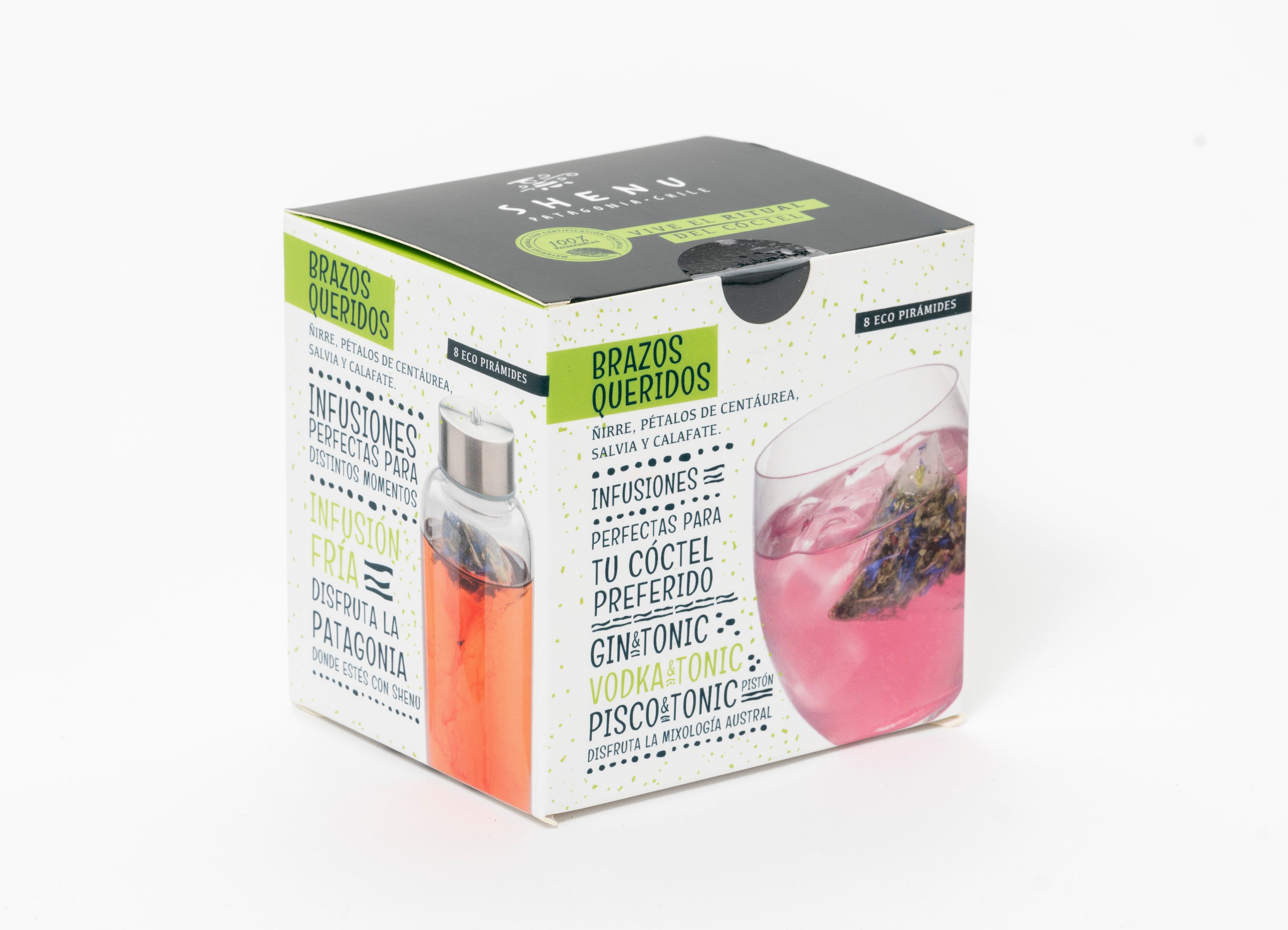 Caja Brazos Queridos – Infusión SHENU Coctelería Patagónica