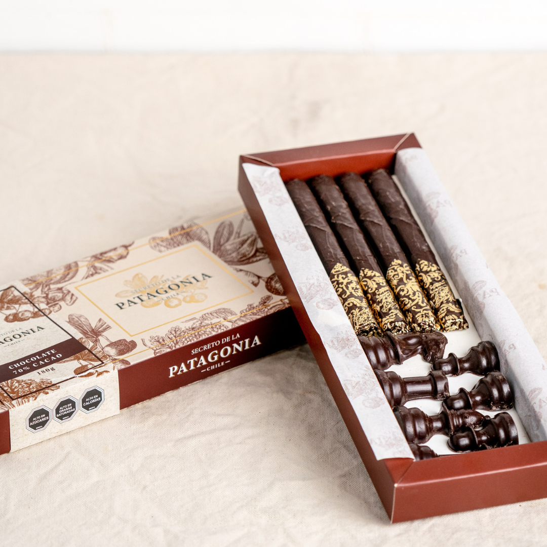 Caja Habanos  – Chocolate 70 % Cacao Artesanal Templado en Mármol