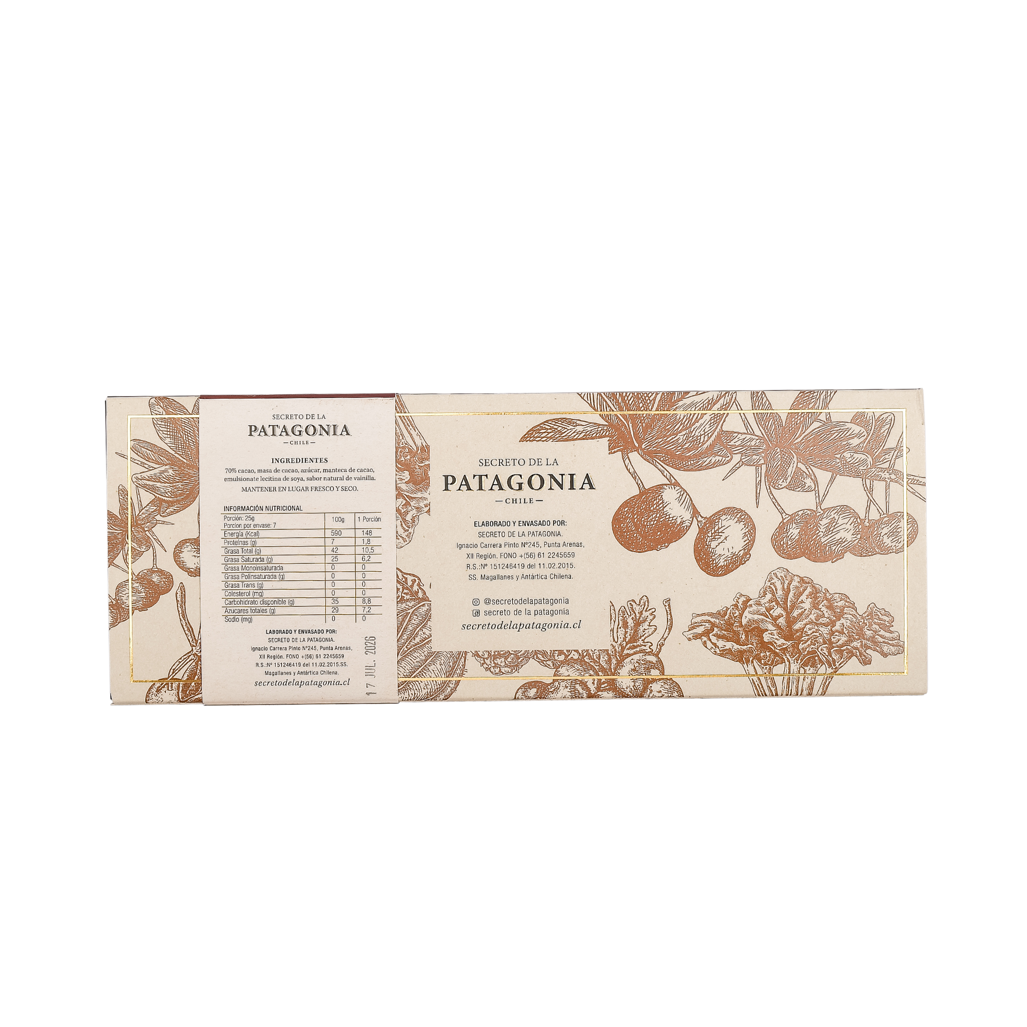 Caja Flores – Chocolate 70 % Cacao Artesanal Templado en Mármol