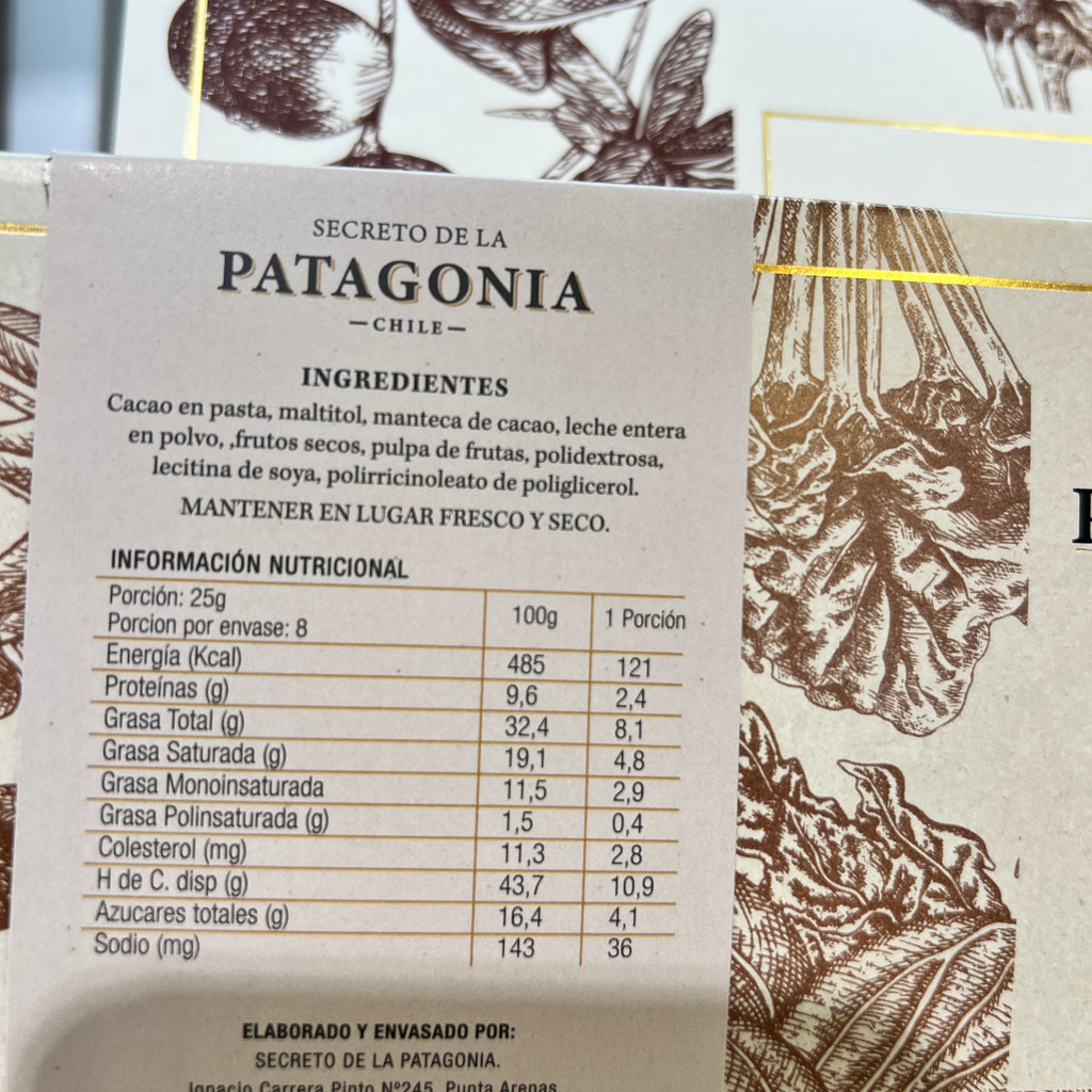 Caja Clásica Gourmet Sin Azúcar – 8 Barras + 1 Figura Patagónica