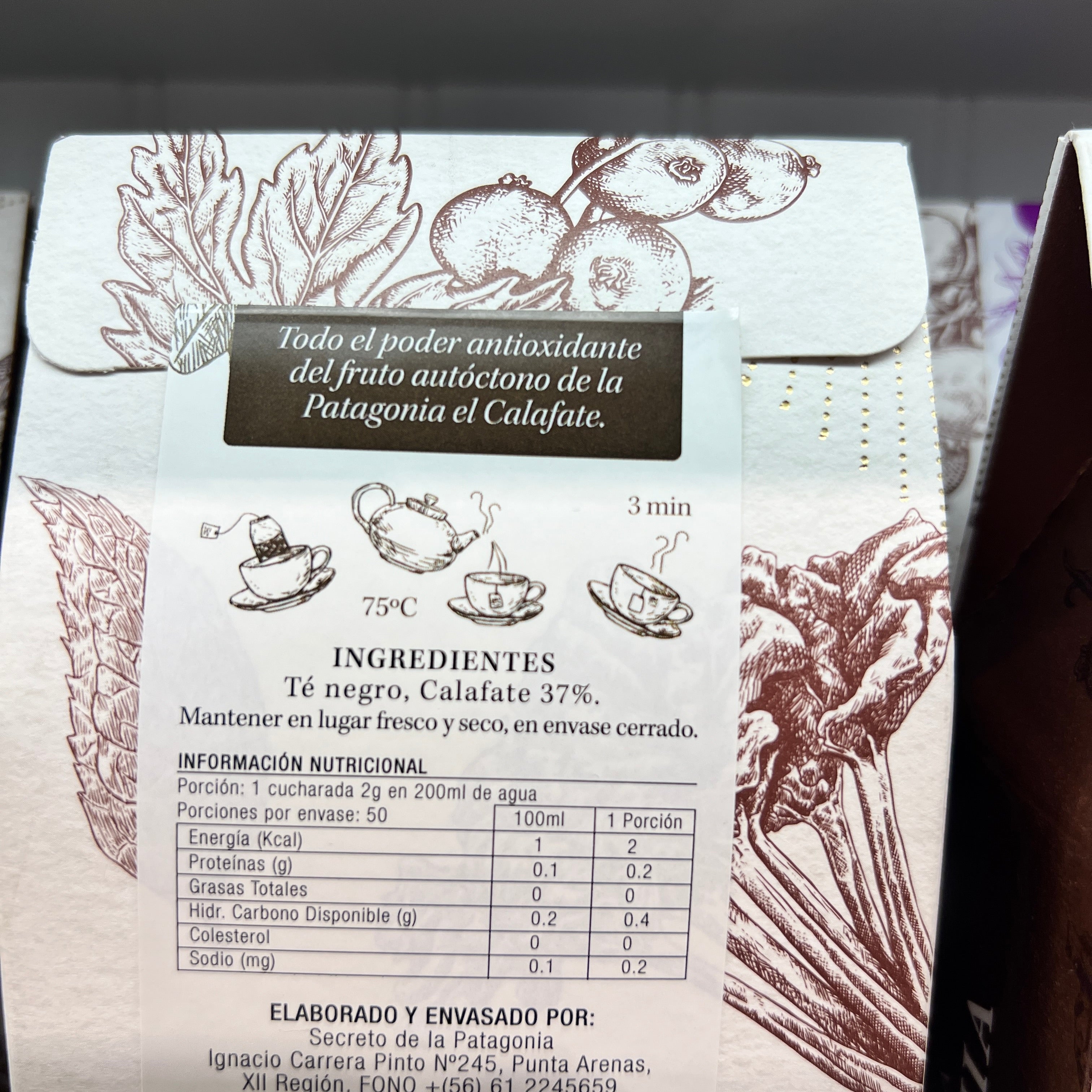 Té Negro con Calafate – 100 g a Granel