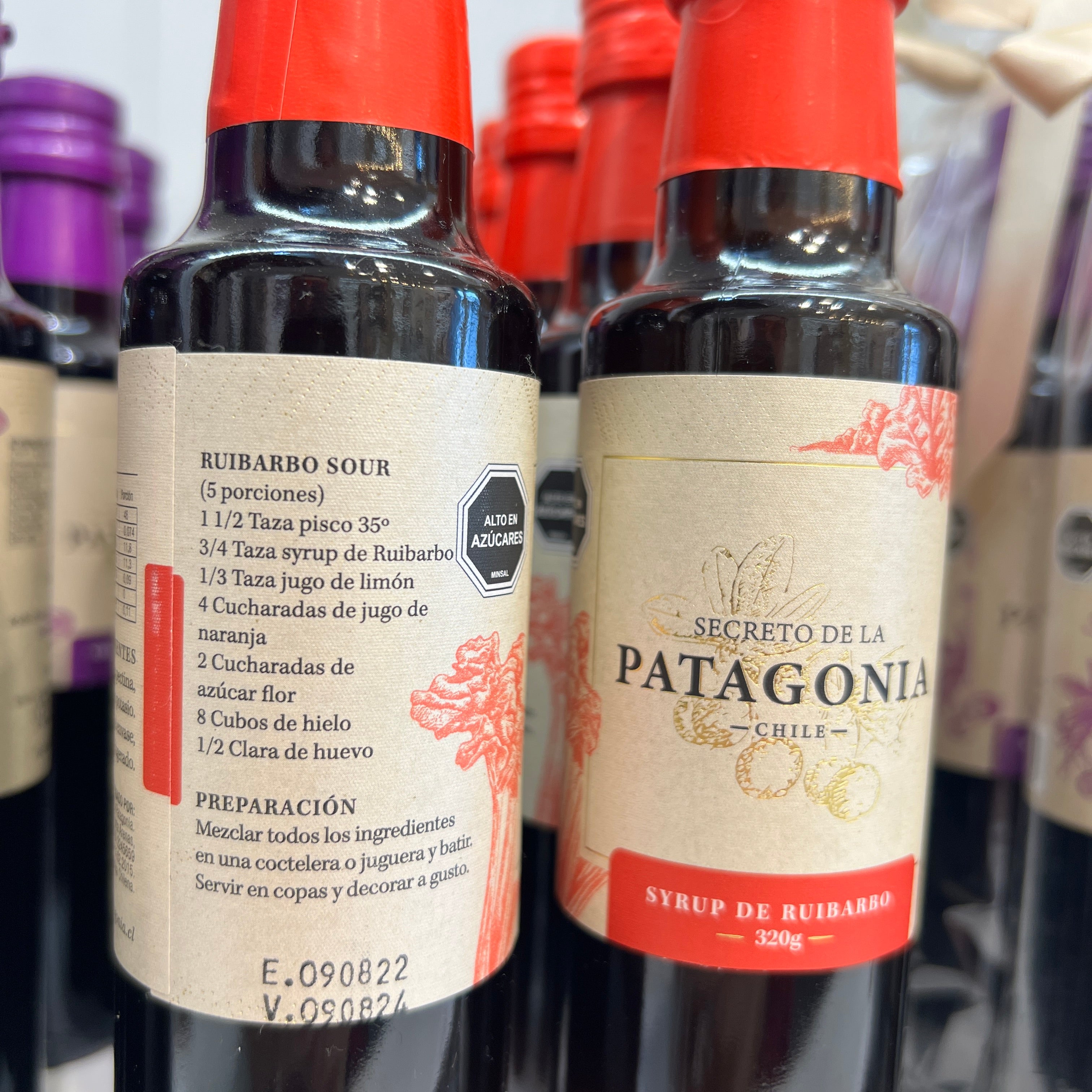 Syrup Artesanal de Ruibarbo 250 cc – Dulce acidez de la Patagonia Austral