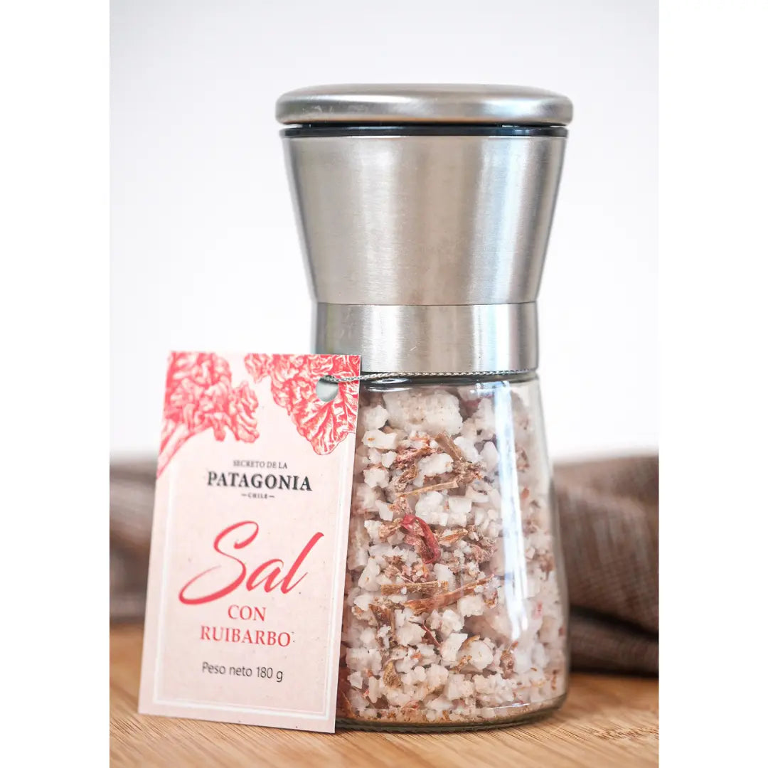 Sal de Mar con Ruibarbo – Molinillo de Acero Inoxidable 180 g