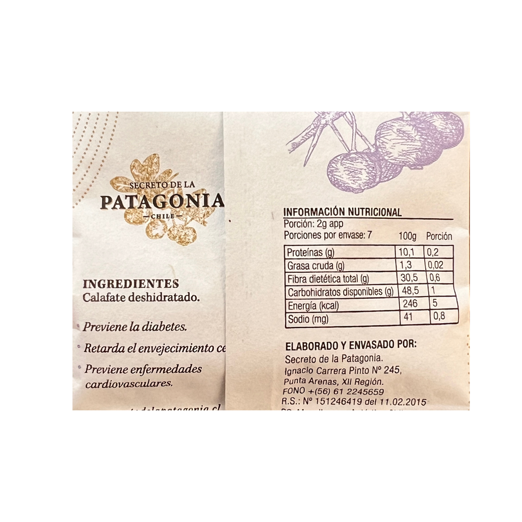 Polvo de Calafate Deshidratado – Sachet 15 g