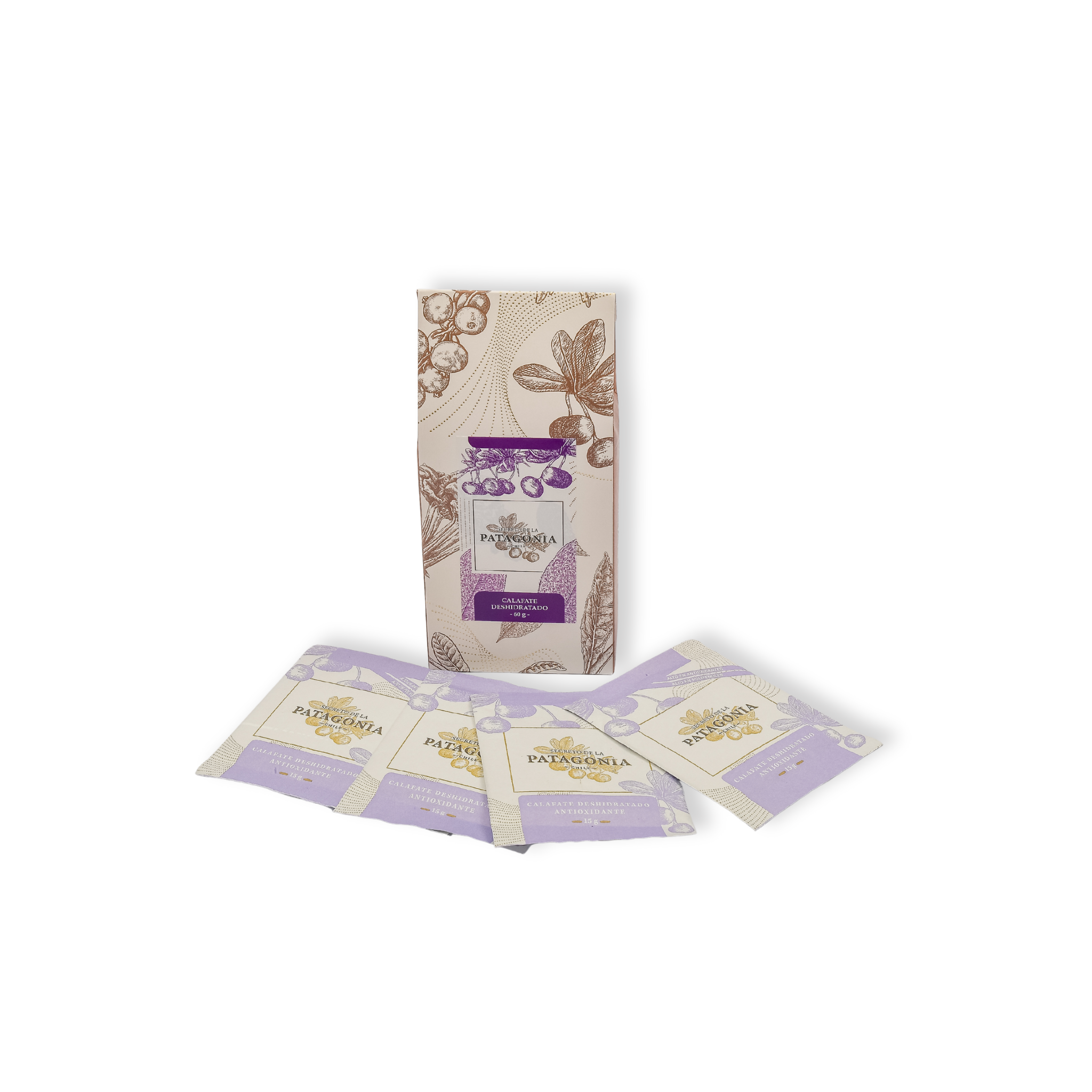 Polvo de Calafate Deshidratado – Caja 4 Sachets (60 g)