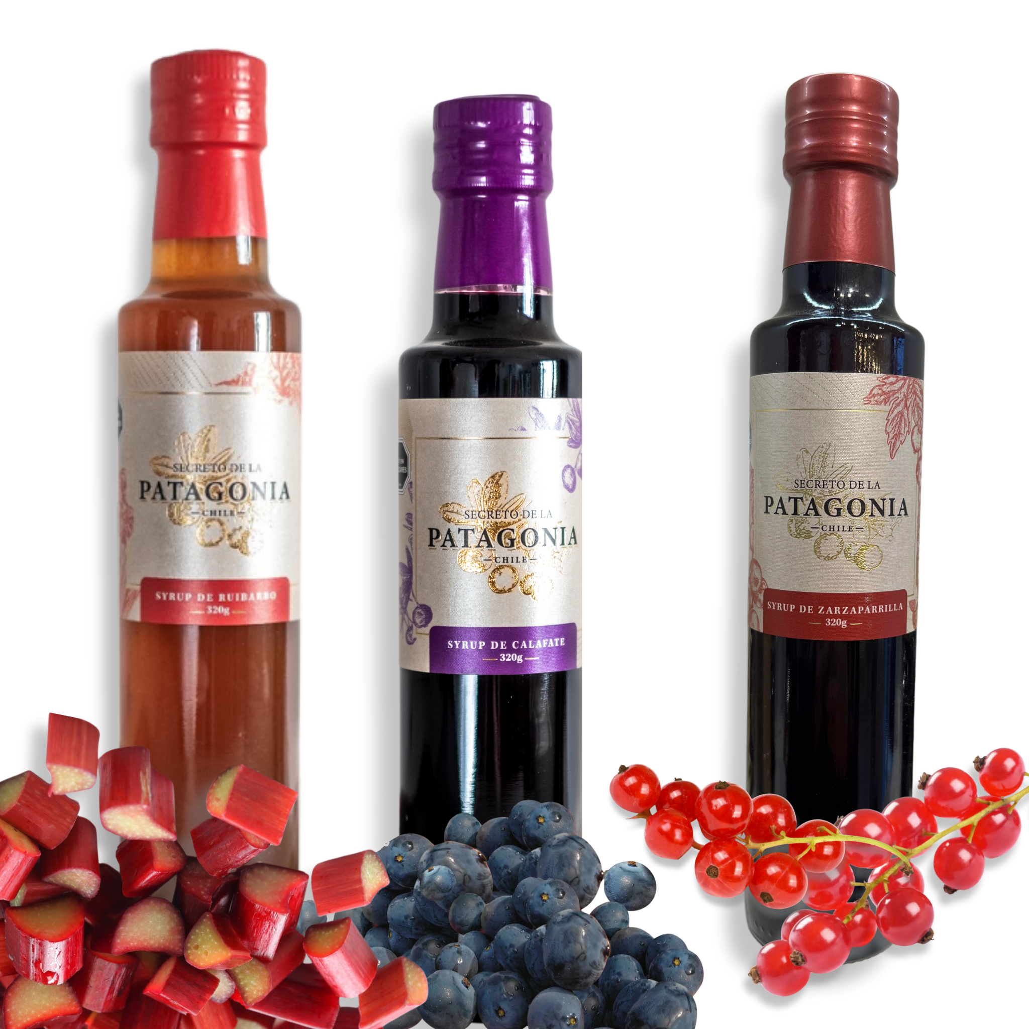 Trilogía Jarabes Artesanales 3 × 250 cc – Sabores únicos de la Patagonia