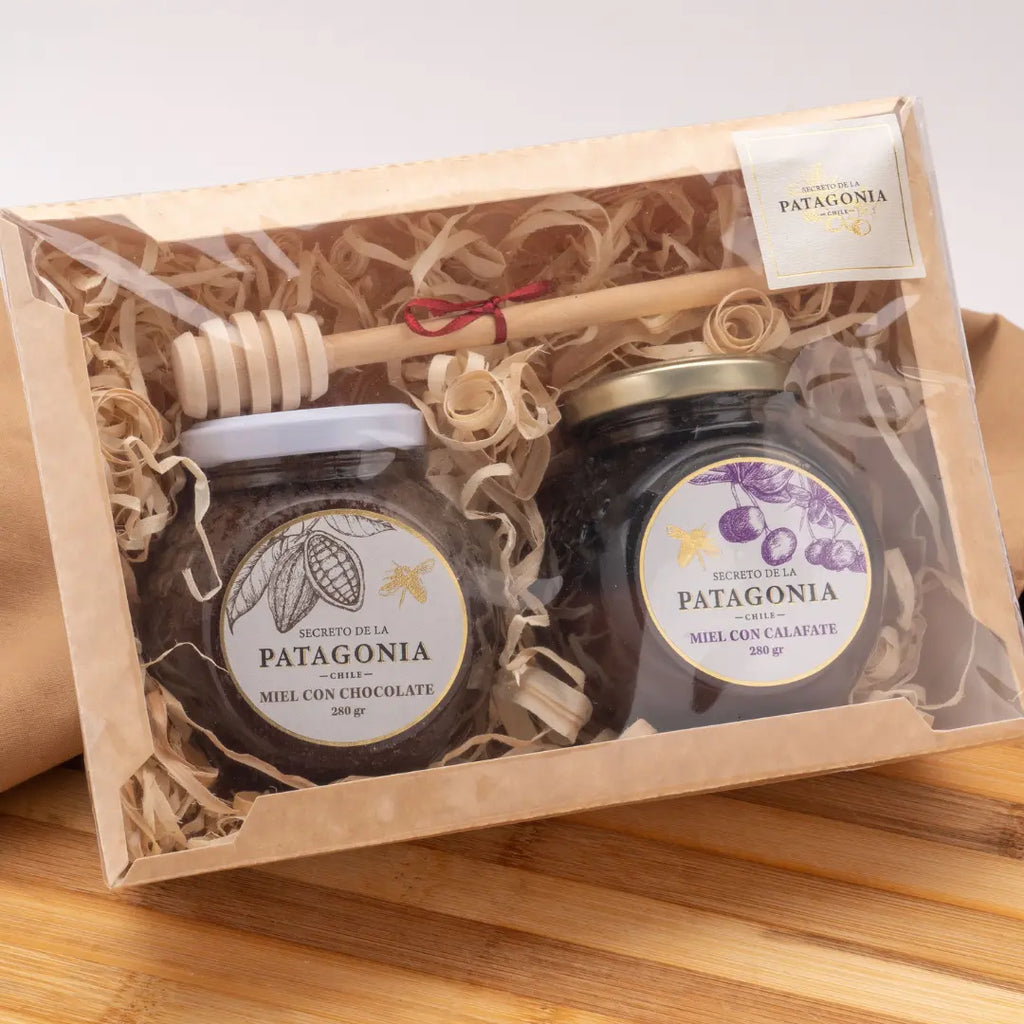 Set Gourmet Miel con Calafate y Chocolate – 2 Frascos 280 g