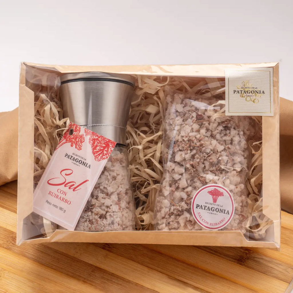 Set Sal de Mar y Ruibarbo – Molinillo + Reposición 150 g